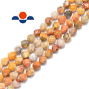 crazy agate faceted star cut beads