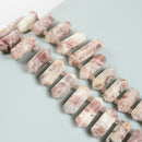 Multi Color Sunstone Graduated Top Drill Faceted Points 15x30-15x45mm 15.5'' Str