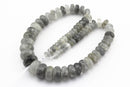 cloudy quartz graduated smooth rondelle beads