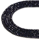 Blue Sandstone Faceted Rondelle Beads Size 3x4mm 15.5'' Strand