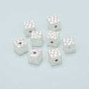 925 Sterling Silver Cube Beads 6mm (4pcs per Bag) 7.5mm (2pcs per Bag)