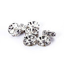 clear rhinestone rondelle spacers