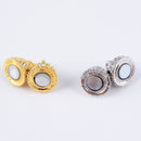 silver gold plated strong magnetic rhinestone clasps oval