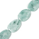 Iridescent Dark Green Moonstone Flat Slab Slice Size 25x35mm 35x40mm 15.5" Strd