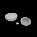 Selenite Round Shape Crystal Charging Bowl Dish 2-5.75"Inches Sold Per Piece