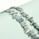 Natural Green Kyanite Rough Stick Point Beads Size 6-8mm x 16-35mm 15.5" Strand