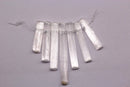 natural selenite graduated slice Sticks Points beads