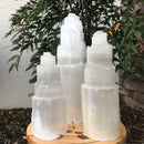 natural selenite tower light lamp not included