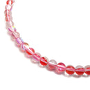 mystic aura mermaid blue purple red pink rainbow smooth round beads