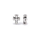 925 Sterling Silver Cross Beads Size 7.2x9mm 4pcs per Bag