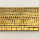 gold plated hematite smooth cube beads
