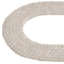 Natural Rainbow Moonstone Faceted Cube Beads Size 4-5mm 15.5'' Strand