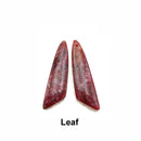 Red Lepidolite Teardrop/Rectangle/Eye/Leaf Shape Pendant Earrings Sold Per Pair