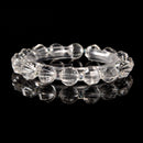 Clear Quartz Prism Cut Double Point Bracelet Beads Size 8mm 10mm 7.5'' Length