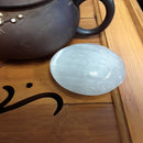 natural selenite oval palm stone various