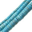 light blue turquoise Heishi Rondelle Discs beads 