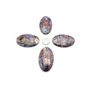 Purple Sea Sediment Jasper Cabochon Pendant Oval Shape 30x50mm Sold By Piece