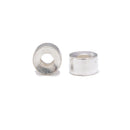 925 Sterling Silver Large Hole Rondelle Beads Size 6.5x11mm 2pcs per Bag