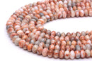 red web jasper smooth rondelle beads