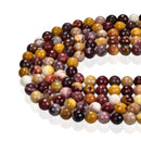 mookaite jasper faceted round beads