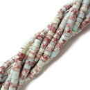 sea blue aqua terra jasper Heishi Rondelle Discs beads