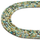 Natural Blue Opal Faceted Rondelle Beads Size 3x4mm 15.5'' Strand