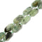 Natural Prehnite Prism Cut Double Point Bead Size 15x25mm 15.5'' Strand