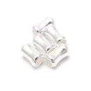 925 Sterling Silver Bamboo Beads Size 4x6mm 15 pcs per Bag