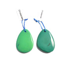 green chrysoprase pendant teardrop or irregular shape