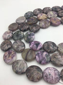 charoite shaped beads