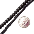 black howlite turquoise smooth rondelle beads
