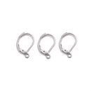 304 Stainless Steel Earring Hook Size 10x15mm 24 Pieces per Bag