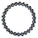 natural hematite bracelet smooth round