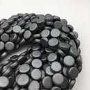 gray hematite matte shape beads