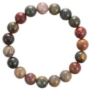 red creek jasper bracelet smooth round
