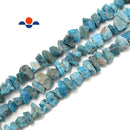 Apatite Rough Nugget Chunks Center Drill Beads Approx 8x15mm 15.5" Strand