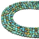 natural turquoise faceted beads