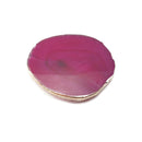 Agate Coaster Geode Round Slices Pink Green Yellow Blue Brown Gray Size 2.5"-3"