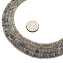 Natural Labradorite Faceted Rondelle Beads 2x3mm 2x4mm 3x5mm 15.5" Strand
