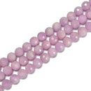 High Quality Natural Kunzite Faceted Round Beads Size 8mm 10mm 15.5'' Strand