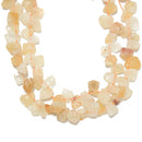 Natural Citrine Rough Nugget Chunks Top Drill Beads 8-12mm x 12-15mm 15.5'' Str