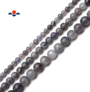 Natural Iolite Smooth Round Beads 4mm 6mm 8mm 10mm 15.5" Strand