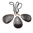 natural shungite pendant big teardrop shape