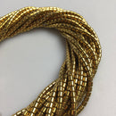 gold copper gray blue color hematite tube beads