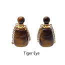 natural stone essential oil necklace perfumesmooth bottle gold chain