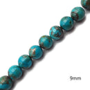 Genuine Natural Turquoise Smooth Round Beads 5mm 6mm 7mm 8mm 9mm 10mm 15.5" Strand