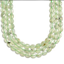 prehnite faceted oval beads 