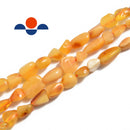 natural amber pebble nugget beads