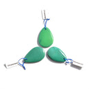 green chrysoprase pendant teardrop or irregular shape