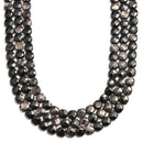hypersthene faceted square beads